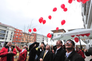 Animation avec ballon hélium entreprise