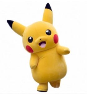 animateur mascotte pikachu, animation pour fête anniversaire enfants